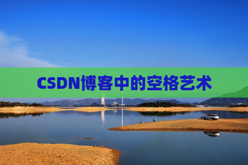 CSDN博客中的空格艺术